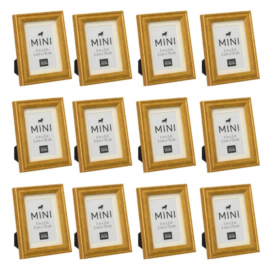 12 Pack: Gold Mini Frame by Studio Décor®